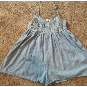 BP Baby Blue Shorts Jumper – Size Large, Adjustable Straps